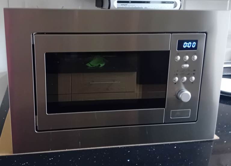 Stainless Steel Built-In Microwave Oven – Good Condition