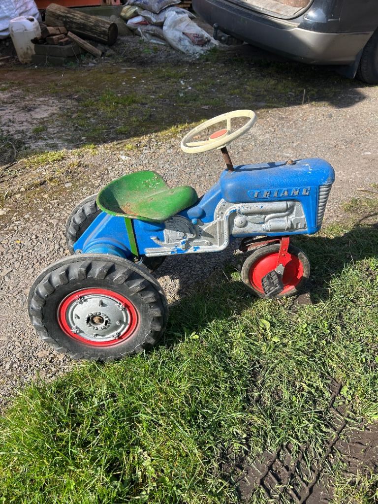 Vintage Ford Pedal Tractor - Blue, Fair Condition