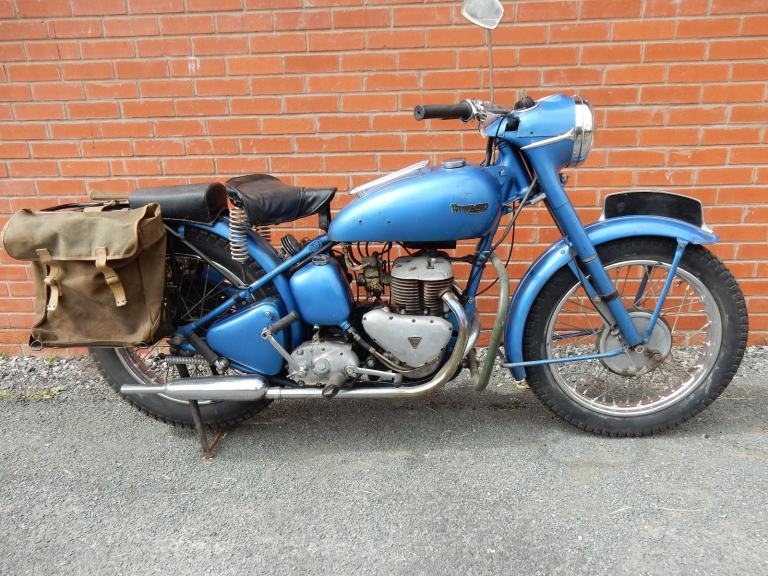 Triumph TRW  499cc  1957  Matching frame & engine numbers