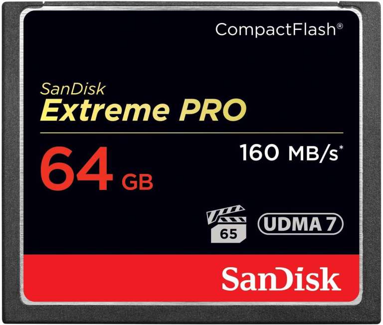 SanDisk Extreme Pro 64 GB 160 MB/s CompactFlash Memory Card