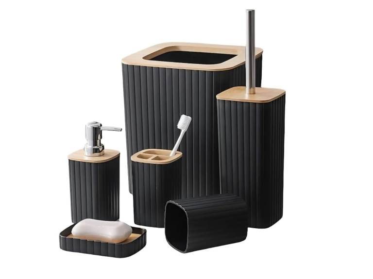 New Bathroom Accessory Set – 8 Piece Kit