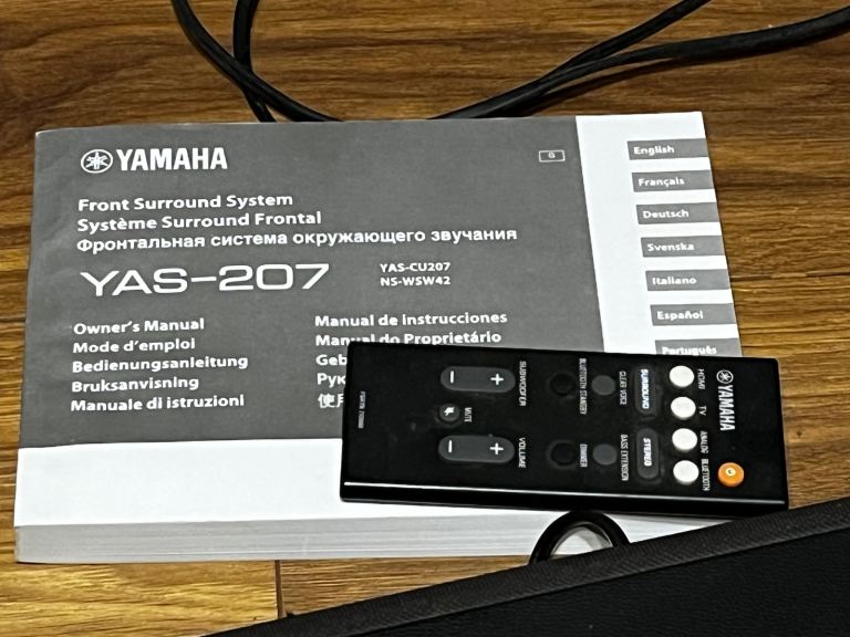 Sound bar and sub-woofer - Yamaha YAS-207