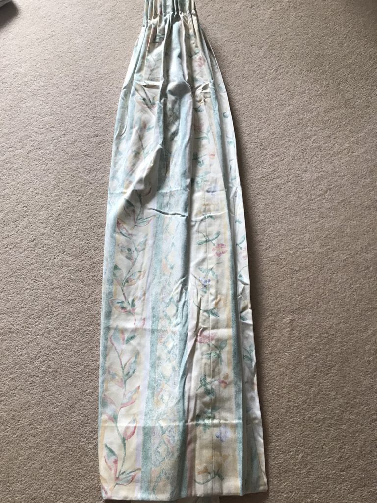 Curtains and matching top drape and tie backs 