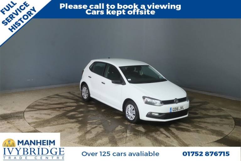 2016 16 VOLKSWAGEN POLO 1.0 BLUEMOTION TECH S HATCHBACK 5DR PETROL MANUAL EURO 6
