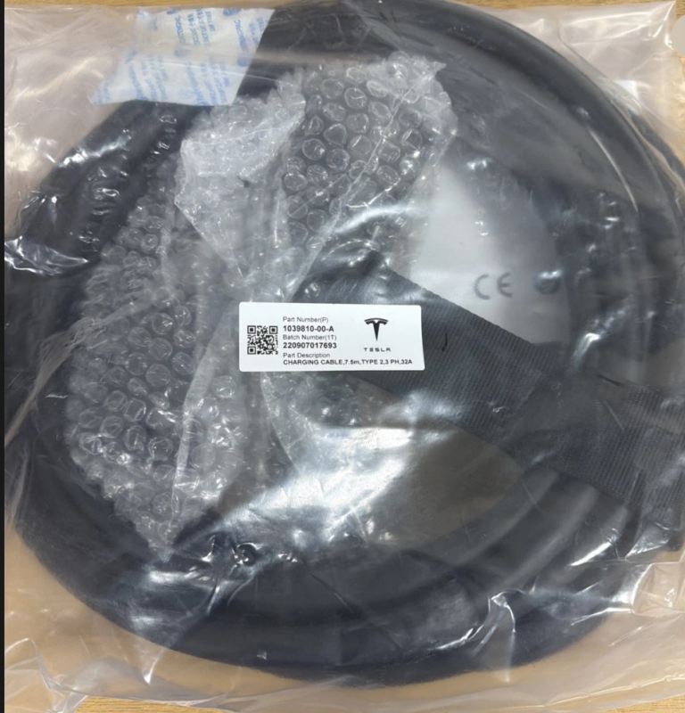 Type 2 charging cable 7.5mtr 