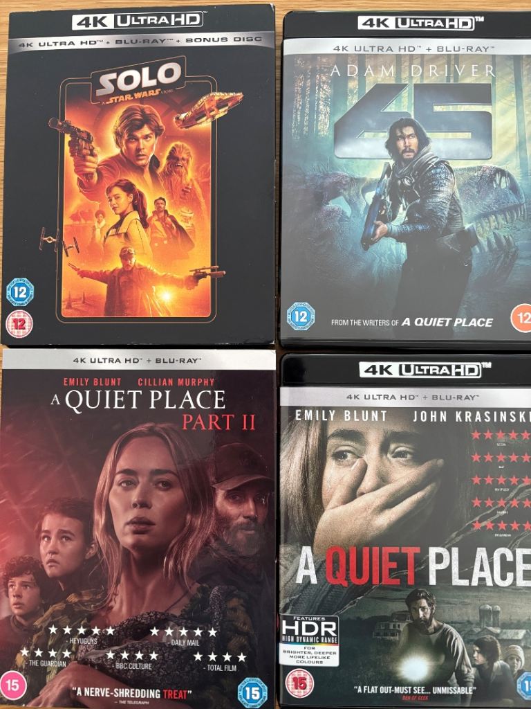 4k films in like new condition