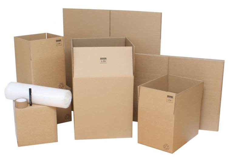 Moving boxes. Double ply. Small, Medium and Large