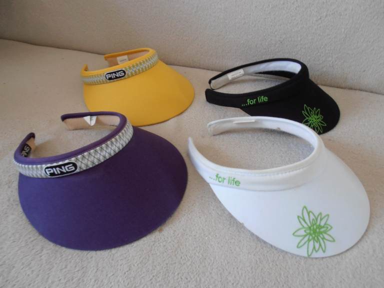 Ladies, Clip-on Sun Visors. 