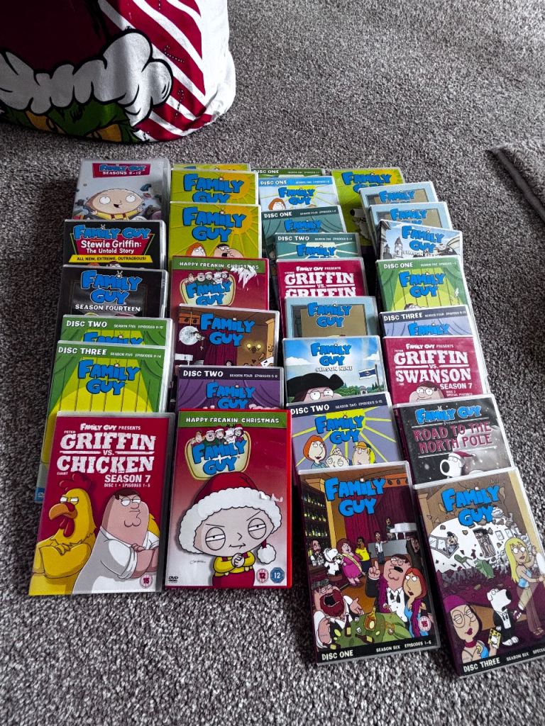 Various family guy dvds 