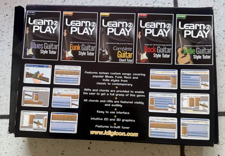LEARN TO PLAY GUITAR TUTORIAL 4 PC/CD ROM TITLES BOXED LIKE NEW ONLY £5 CAN POST