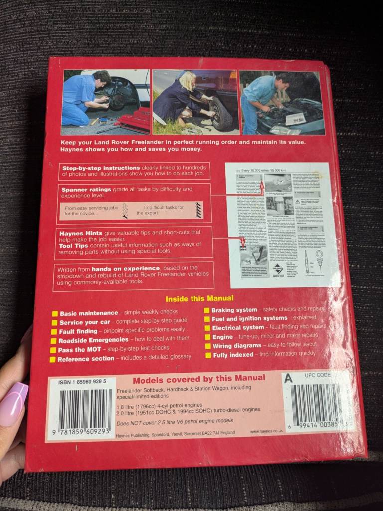 Haynes land rover Freelander manual 
