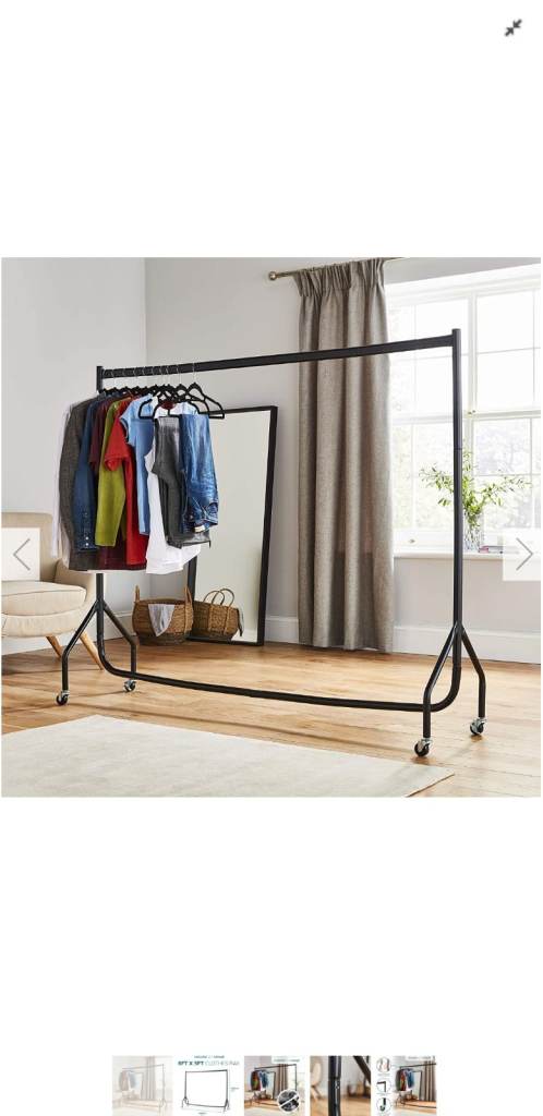 CLOTHES RAIL,  6FT , LIKE NEW. 