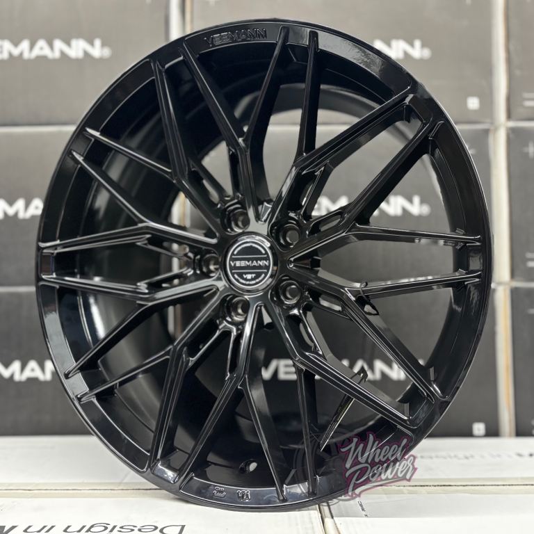 New 19” 5x112 Staggered Mercedes Alloys Black Veemann Wheels