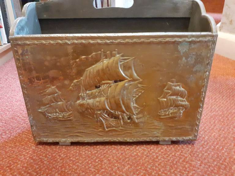 Brass magazine rack