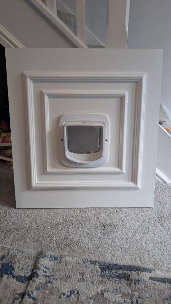 Cat flap and door panel 
