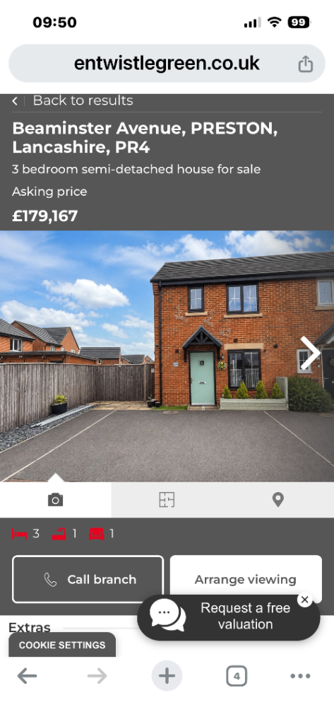 3 bedroom discount to market house, Cottam, Preston 
