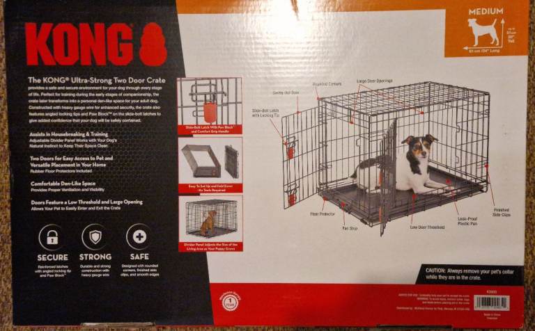 Kong medium dog crate