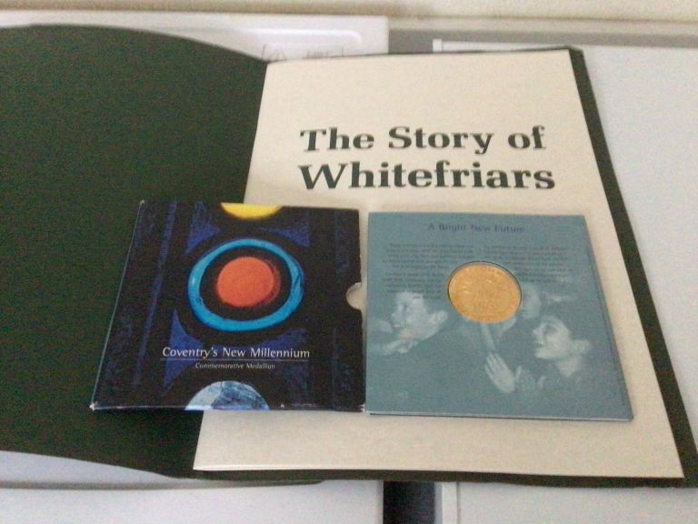 Coventry story of whitefriers  book + medallion coin  £30 