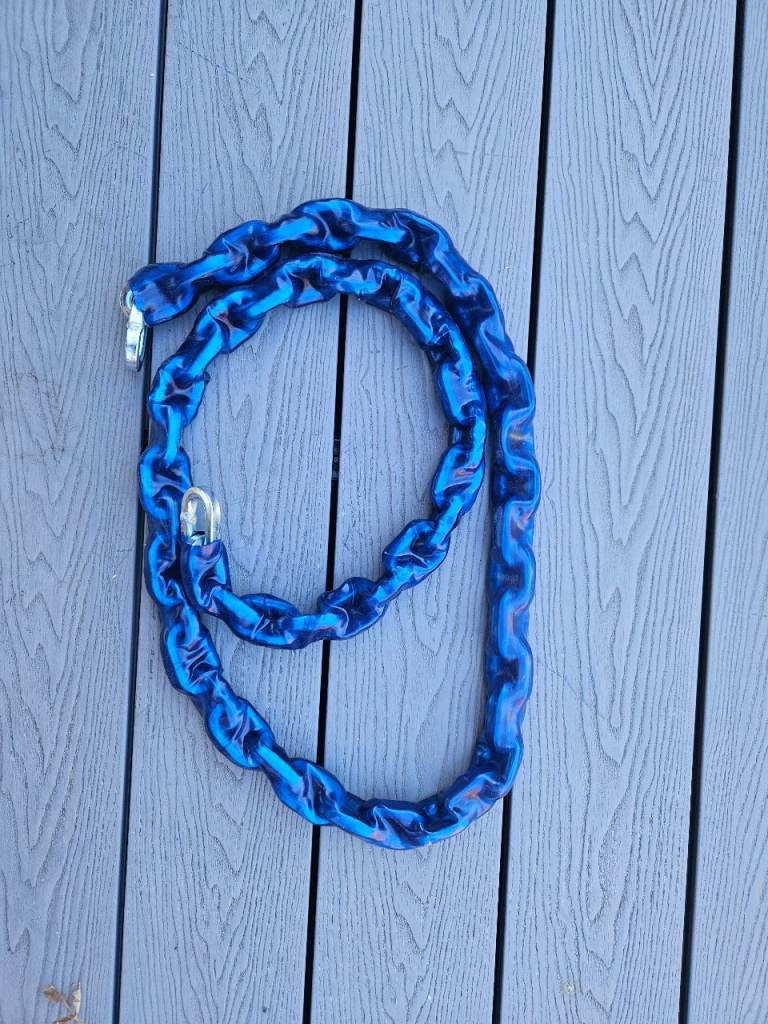 Heavy Duty Security Chain - Blue Protective Sleeve