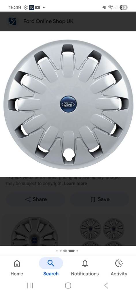 Ford wheel trims