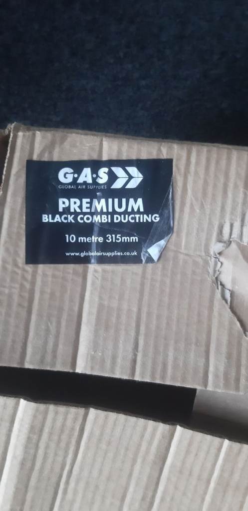 GAS PREMIUM BLACK COMBI DUCTING 10M 314mm