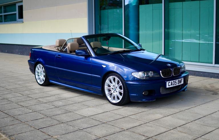 BMW E46 3 SERIES Convertible 2005 330Cd Manual Blu Low Mileage 