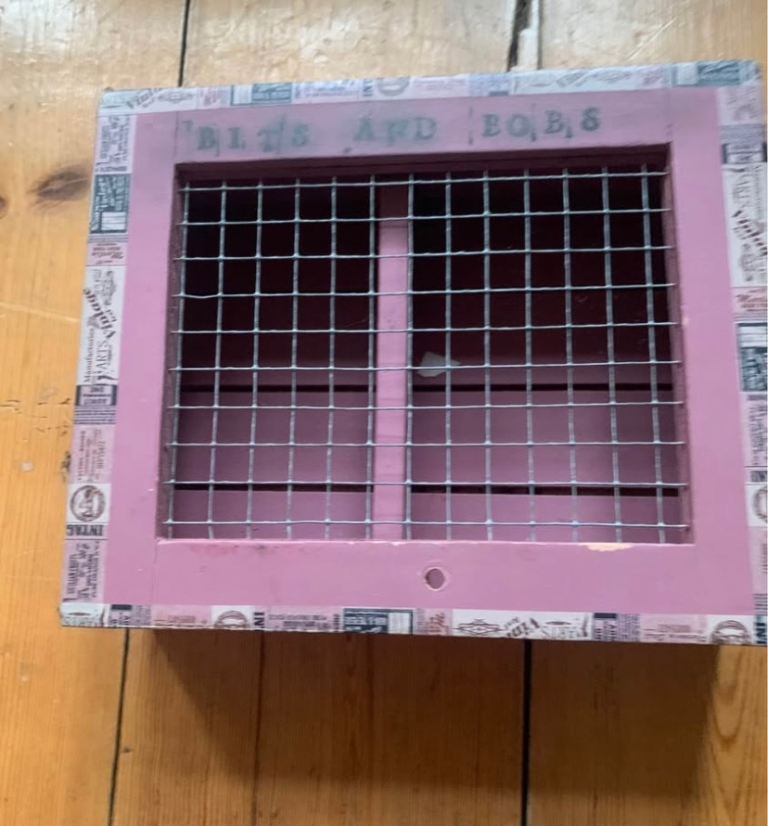 Purple Wooden jewellery /trinkets box