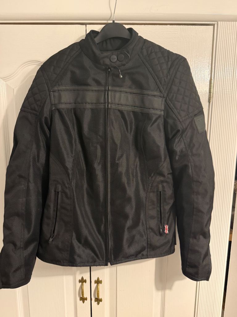 Triumph Ladies Waldron Mesh Jacket Black M UK12 D3O Armoured