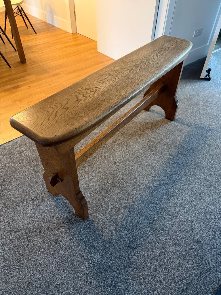 1930s solid ash organ bench | excellent condition