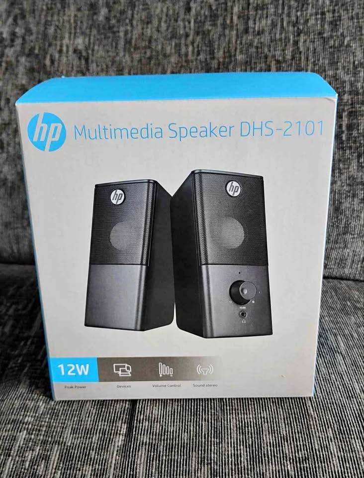 Brand New Sealed HP Multimedia PC Laptop Speakers with USB & AUX Jack Mic connections