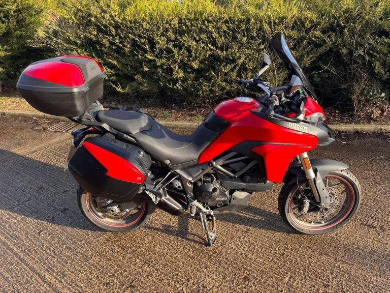 2017 17 DUCATI MULTISTRADA 950 RED 18k MILES FULL LUGGAGE TOURER NEW MOT