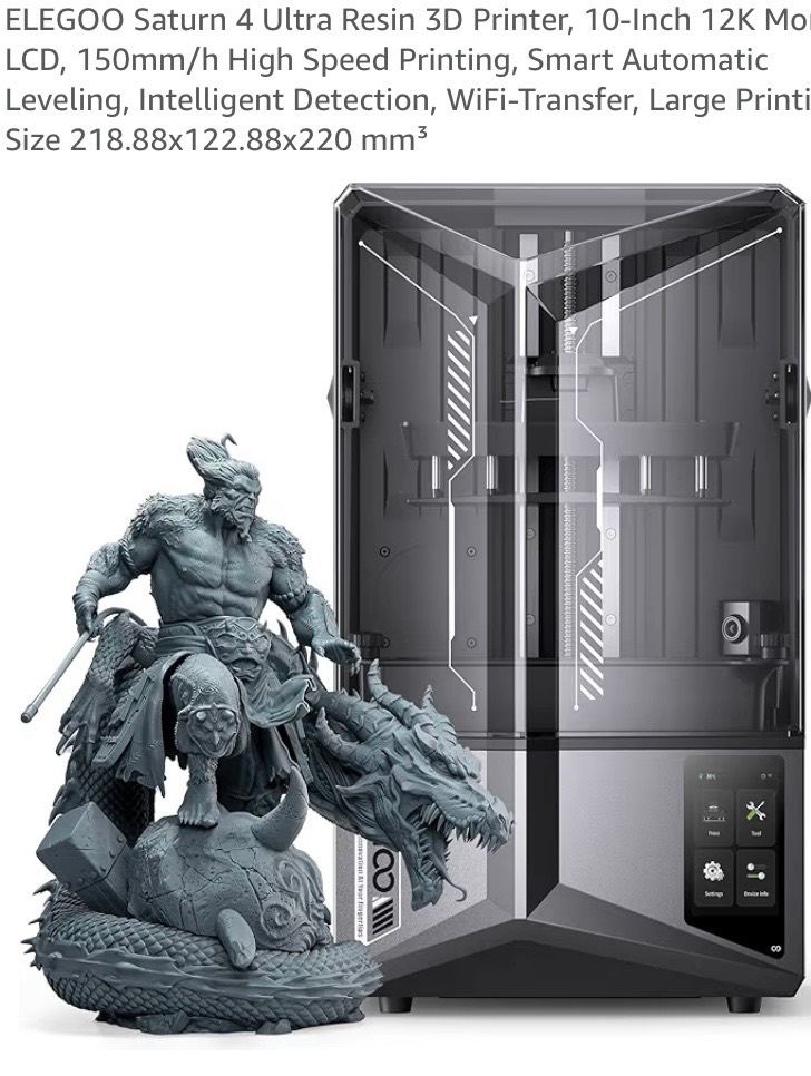 Elegiac Saturn 4 resin printer 