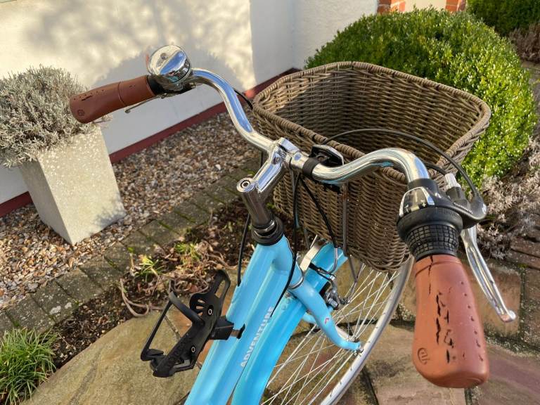 Adventure Prima Cafe Blue Ladies Bike with Basket