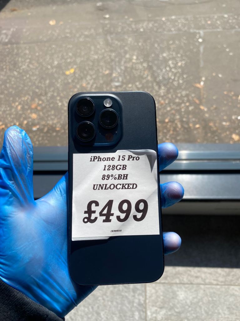 iPhone 15 Pro 128GB Blue – Unlocked, Good Condition