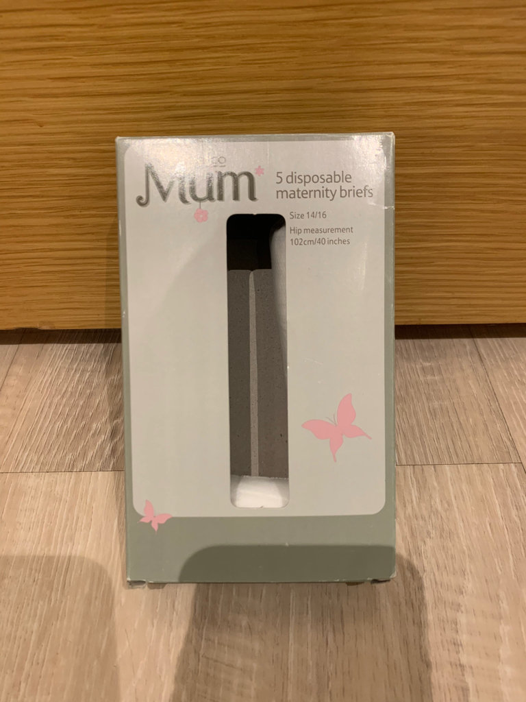 Tesco disposable maternity briefs x2 size 14/16