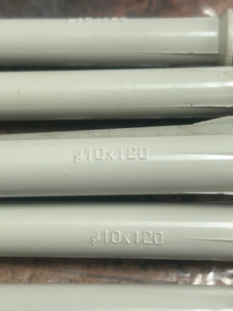 7 FRAME FIXINGS 120 mm LONG X 10 DIAMETER 