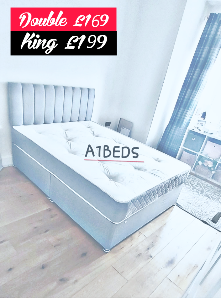 Double bed with mattress 