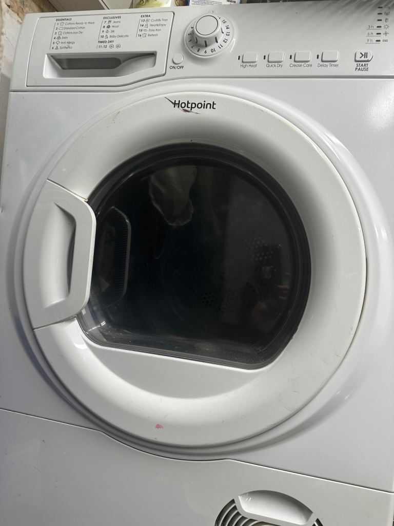 Hotpoint TDPS 93B Aquarius Tumble Dryer - White, Good Condition