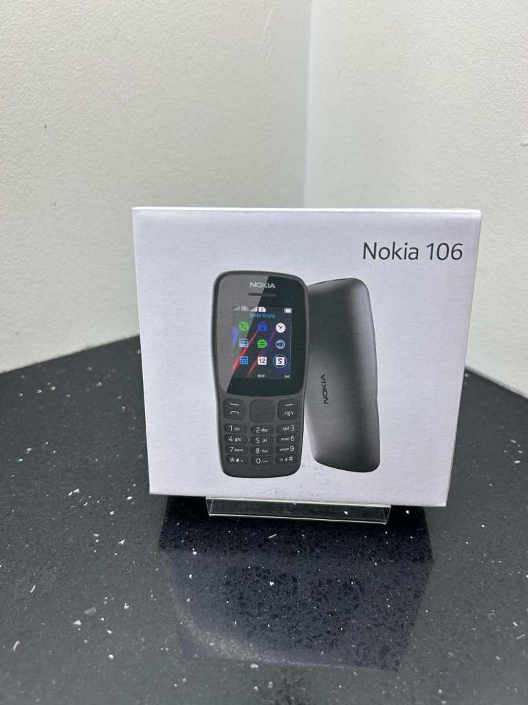 BRAND NEW NOKIA 106 BLACK DUAL SIM UNLOCKED BOXED