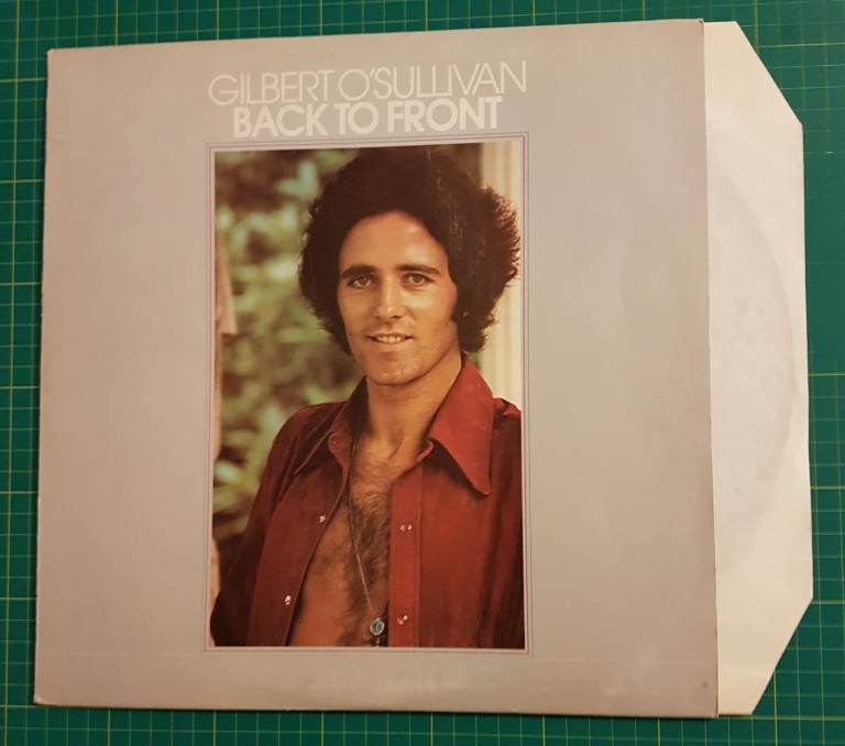 GILBERT O'SULLIVAN "BACK TO FRONT" VINYL RECORD
