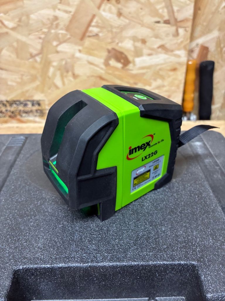 IMEX LX22G Cross Line Laser Level Green Beam