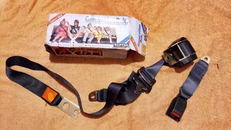 Seat belt rear klippan