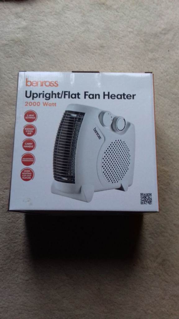 Benross Upright/Flat Fan Cooler/Heater 2000 Watt