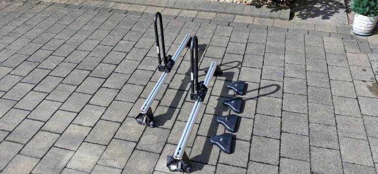 Vauxhall T Track Roof Bars and Thule Kayak Supports 
