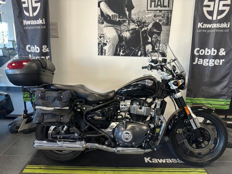 2023 ROYAL ENFIELD SUPER METEOR 650-TOP BOX-SCREEN-ENGINE BARS