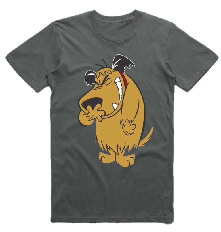 Muttley Dog T-Shirt Vintage Retro TV Series Muttley Funny Cartoons T Shirt Top