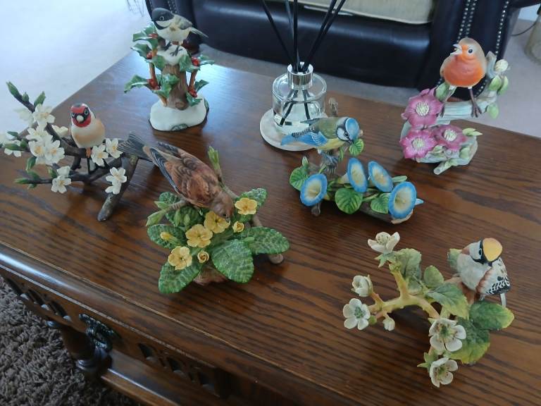 Set of Six Franklin Mint RSPB Limited Edition Birds