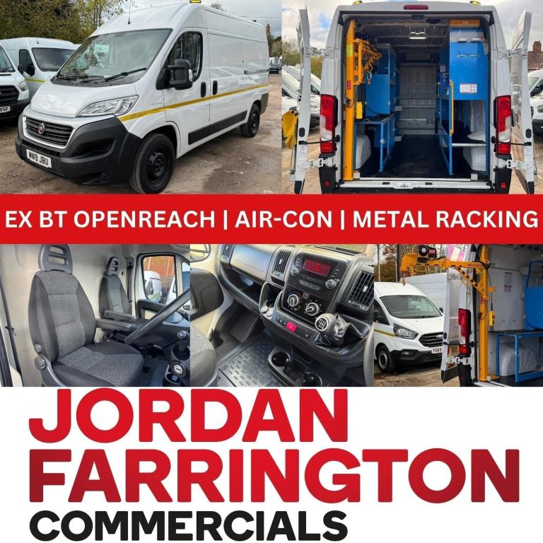 2019 19 reg FIAT DUCATO MWB EURO 6 UTILITY SPEC WORKSHOP VAN **EX-BT OPENREACH**