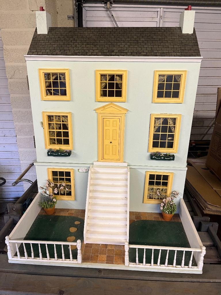 Three Storey Victorian Style Vintage Dolls House