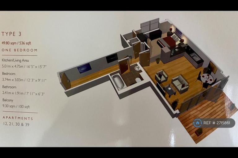 1 bedroom flat in Iona Tower, London, E14 (1 bed) (#2715861)